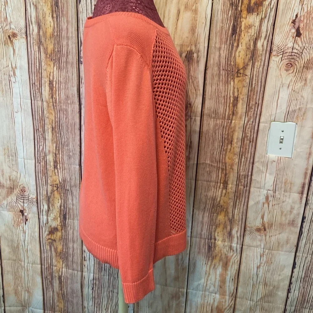 APT 9‎ Size Large Cozy Coral Crew Neck Sweater Beach, Travel, Cozy Sweater